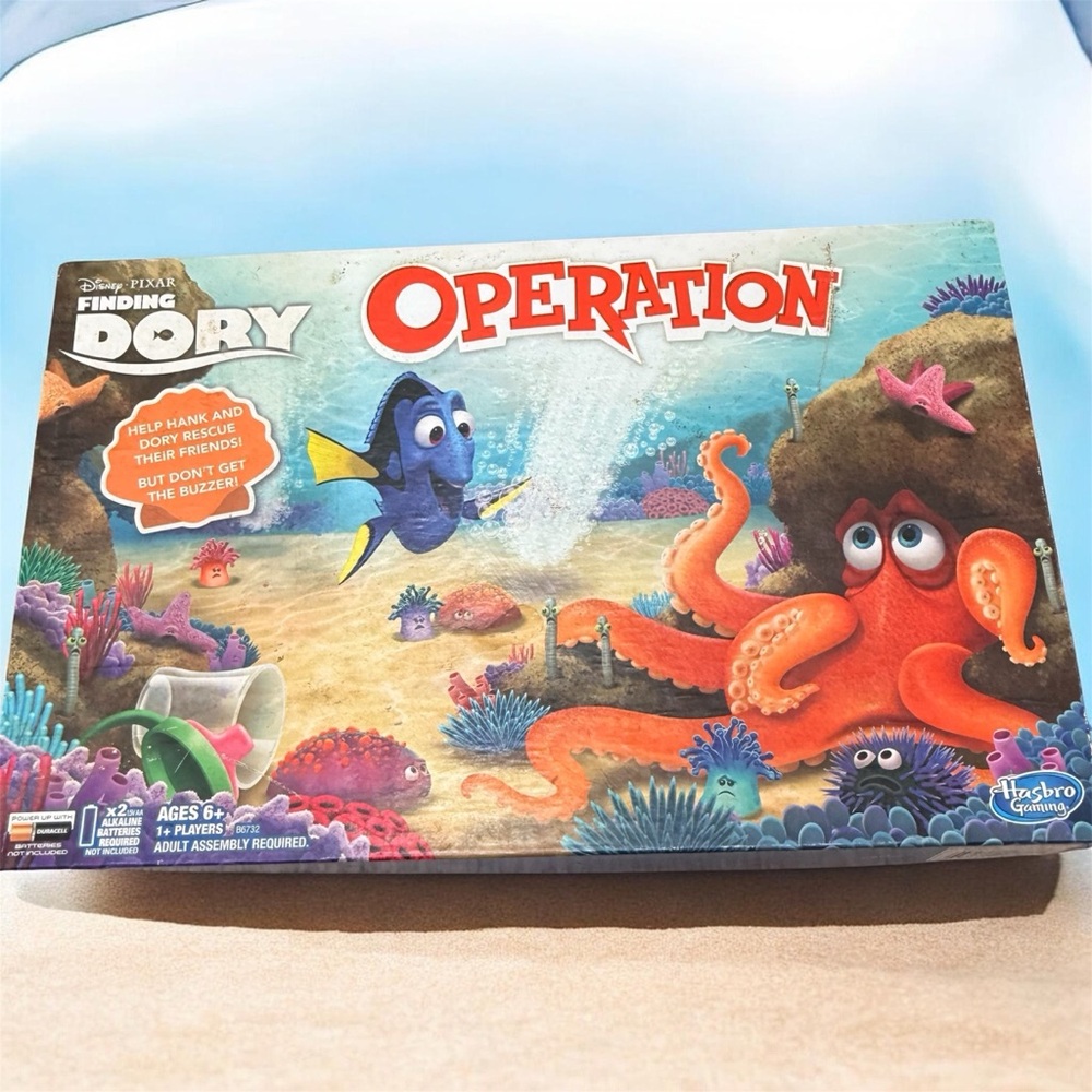 Disney Pixar Finding Dory Operation Game Hasbro Kids Board Game Complete EUC